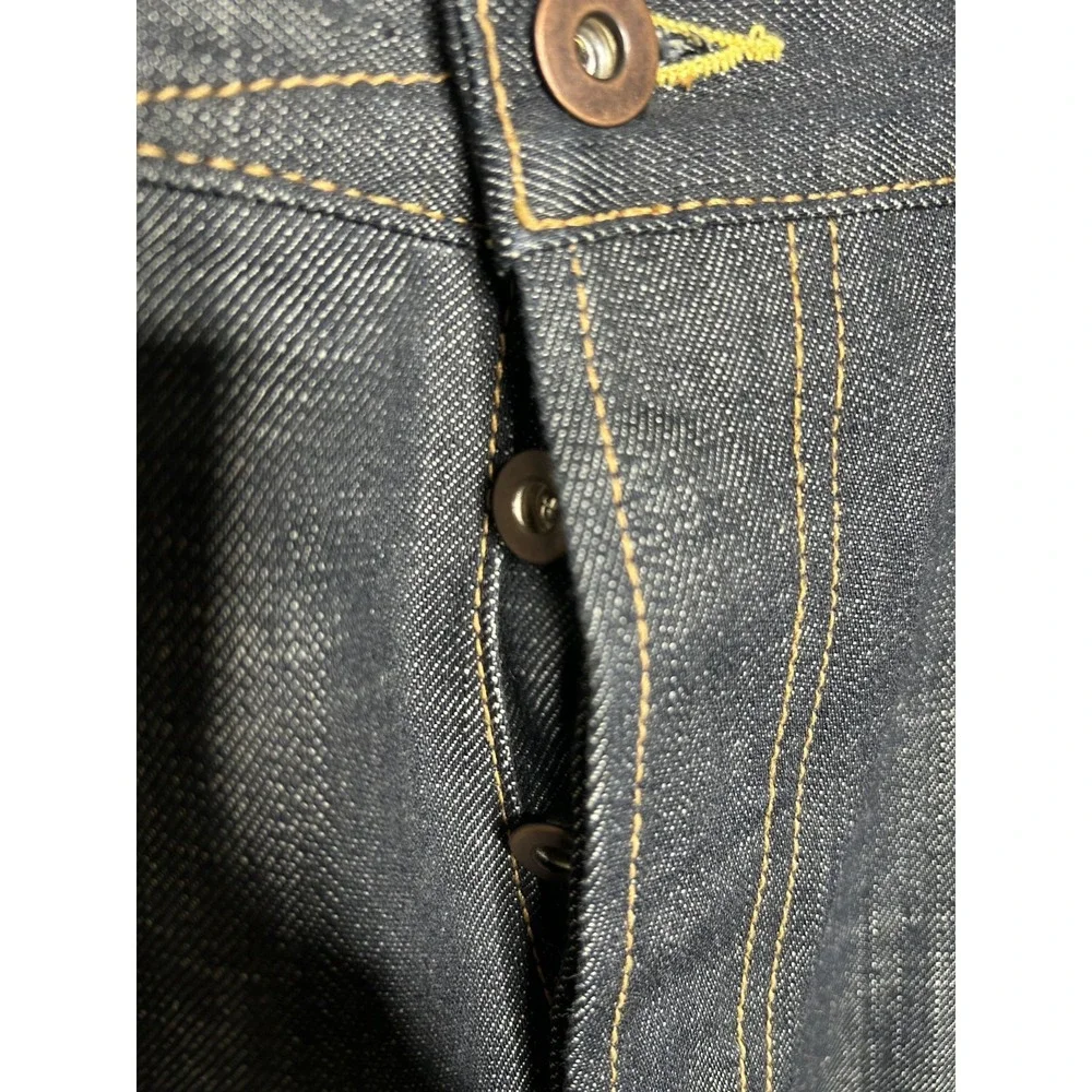 Tellason Ankara White Oak Cone Selvedge Denim Jeans USA Straight Leg 36x34